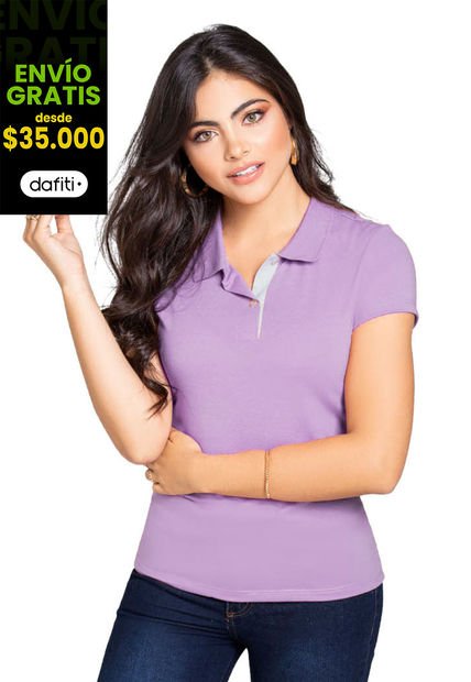 Polo Mujer Lila Mp 76592