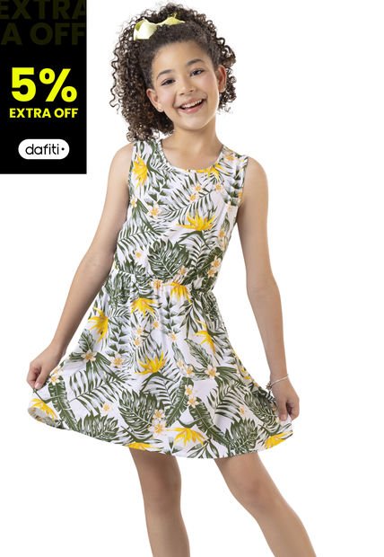 Vestido Infantil Femenino Multicolor Mp 4102