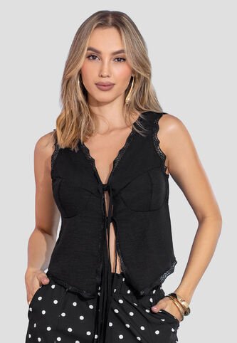 Blusa Mujer Negro Mp 113566 MP