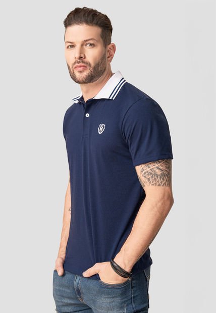 Polo Hombre Azul Mp 92818