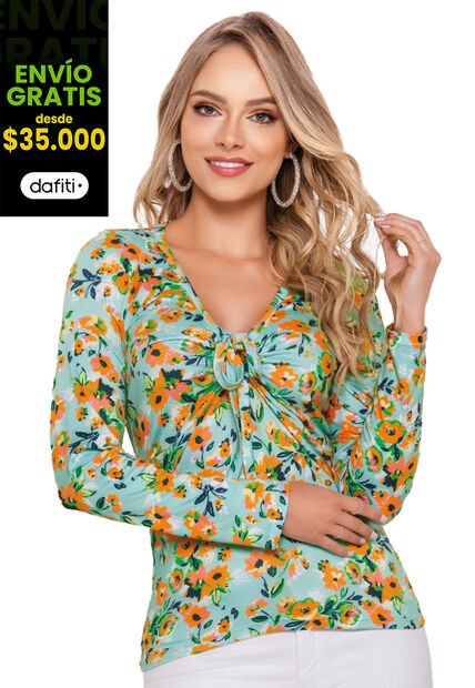 Camibuzo Mujer Multicolor Mp 16916