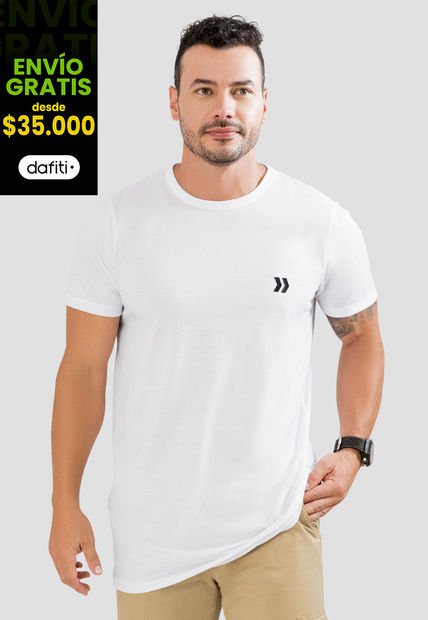 Camiseta Hombre Blanco Mp 104557