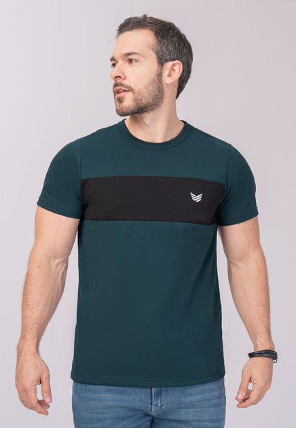 Camiseta Hombre Verde Mp 3776
