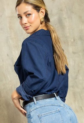 Camisa Mujer Azul Mp 111861