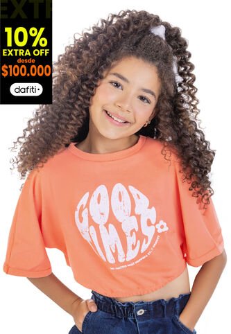 Blusa Infantil Femenino Naranja Mp 4674 MP