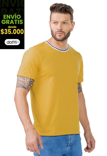 Camiseta Hombre Naranja Mp 351