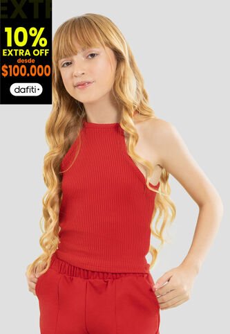 Camiseta Infantil Femenino Rojo Mp 104120 MP