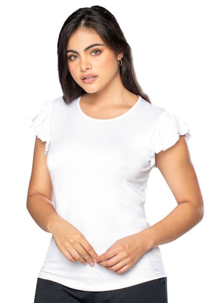 Camiseta Mujer Blanco Fi 7334