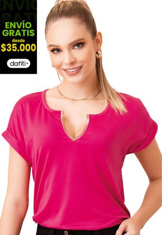 Camiseta Mujer Fucsia Mp 34466 MP