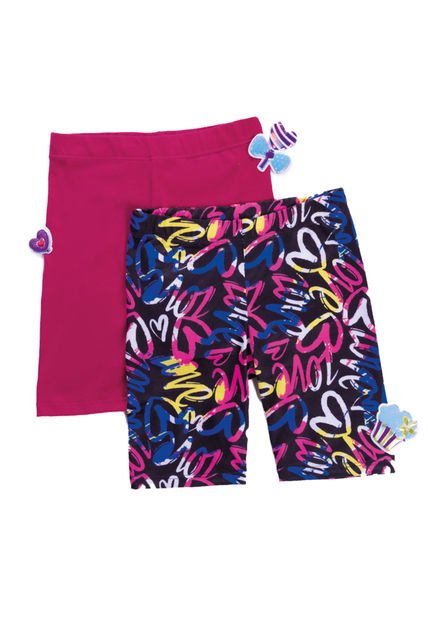 Ciclista Paq X2 Infantil Femenino Multicolor Mp 3797