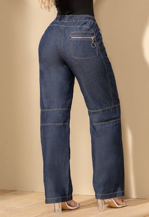 Pantalón Mujer Azul Oscuro Mp 103244