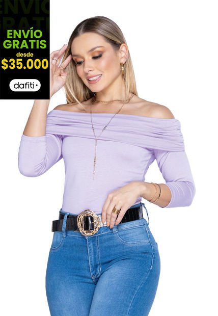 Camiseta Mujer Lila Mp 4016