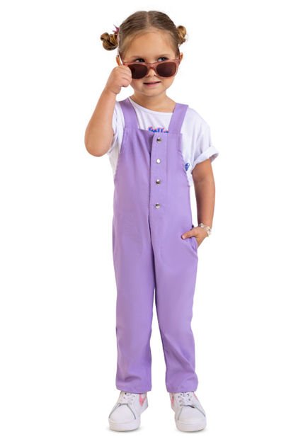 Overall Infantil Femenino Lila Mp 4373