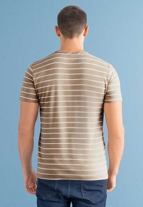 Camiseta Hombre Café Pardo Mp 112555