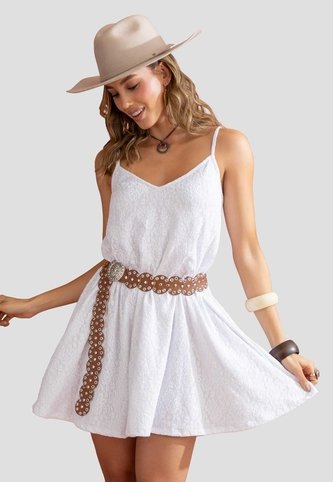 Vestido Corto Mujer Blanco Mp 114665 MP