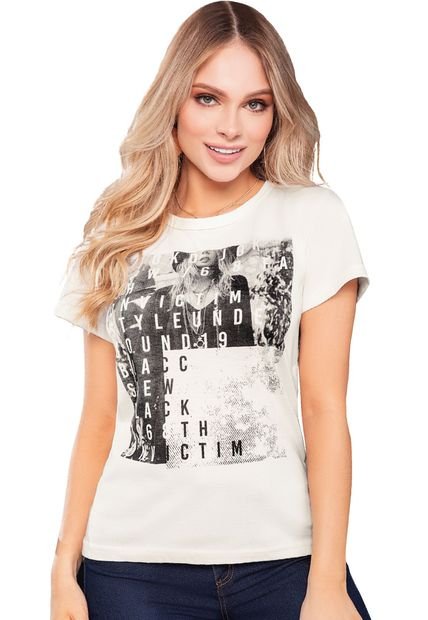 Camiseta Para Mujer Marfil MP