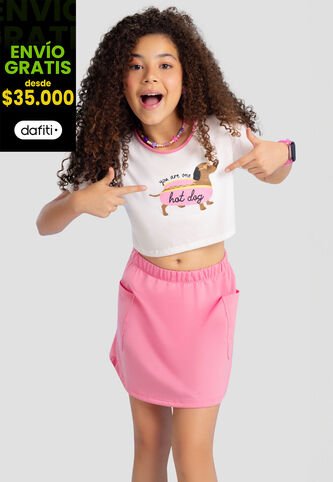 Conjunto Niñas Infantil Rosa Mp 101508 MP