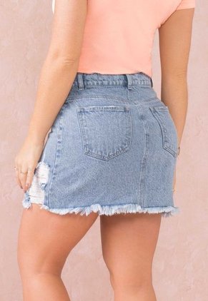 Falda Corta Mujer Azul Mp 258