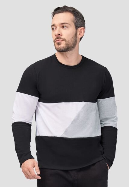 Camibuzo Hombre Negro Mp 101520