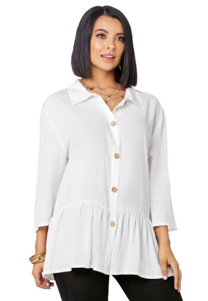 Blusón Mujer Blanco Mp 8370