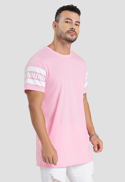 Camiseta Hombre Rosado Mp 101497