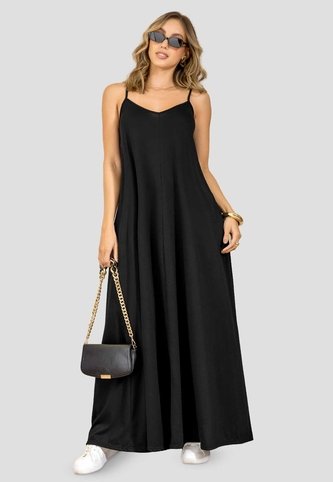 Vestido Largo Mujer Negro Mp 114391 MP