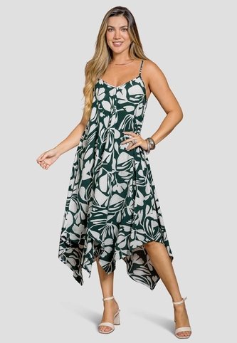 Vestido Largo Mujer Estampado Mp 114462 MP