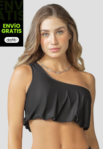 Crop Top Mujer Negro Mp 110155