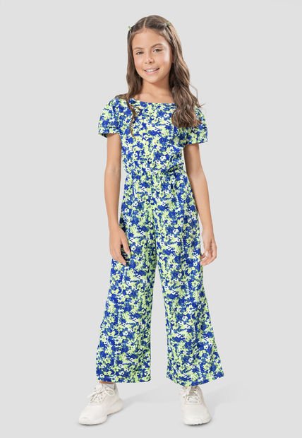 Enterizo Largo Infantil Femenino Multicolor Mp 2657