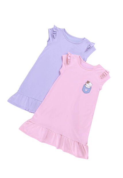 Vestido Paq X2 Infantil Multicolor Mp 1156