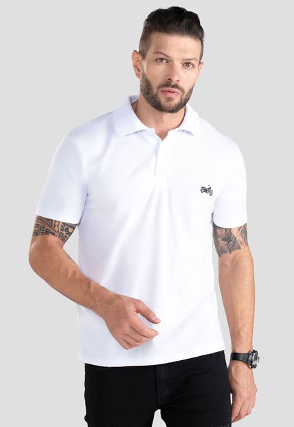 Polo Hombre Blanco Mp 101105