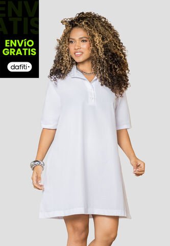 Vestido Corto Mujer Blanco Mp 113567 MP