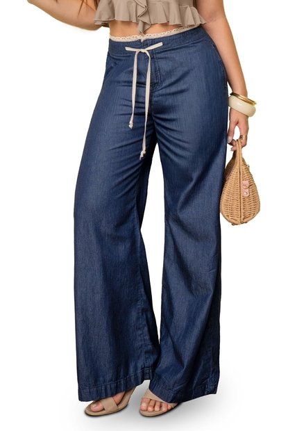 Pantalón Mujer Azul Oscuro Mp 113740
