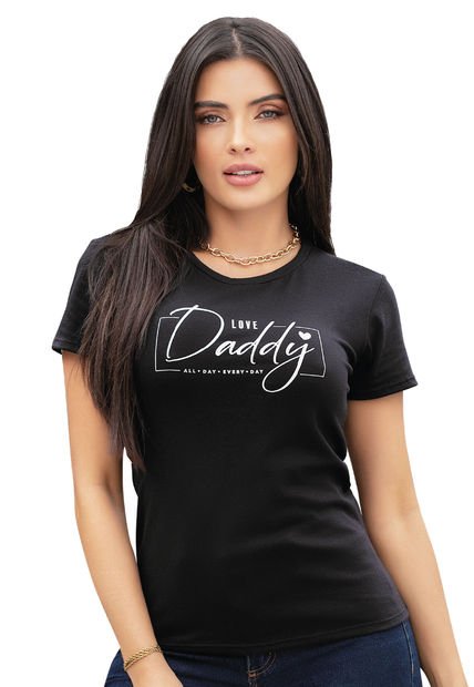 Camiseta Mujer Negro Mp 6590