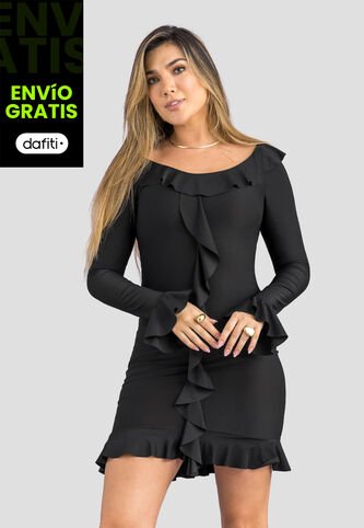 Vestido Corto Mujer Negro Mp 113936 MP