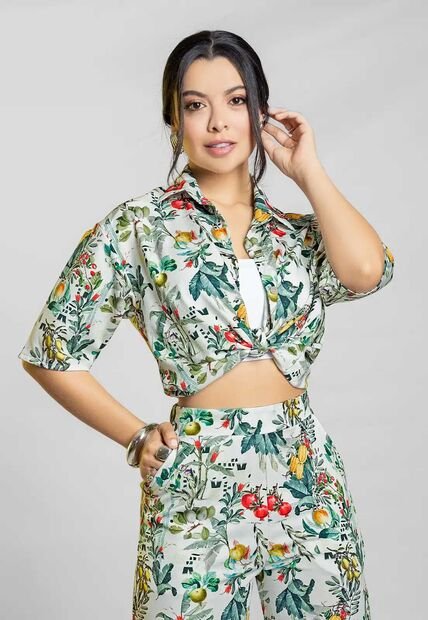 Camisa Mujer Estampado Mp 111777