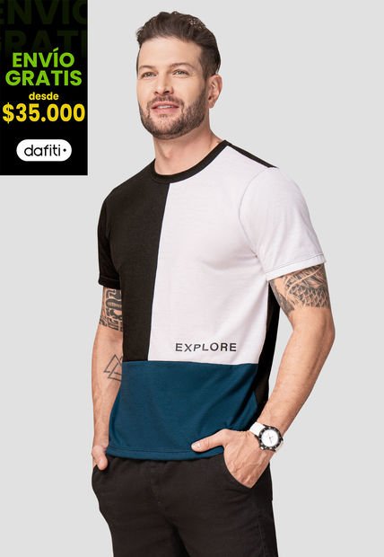 Camiseta Hombre Multicolor Mp 103621