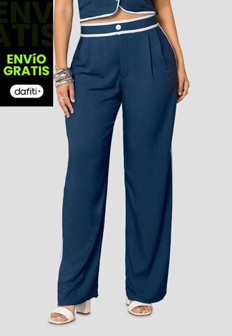 Pantalón Mujer Azul Profundo Mp 113934 MP