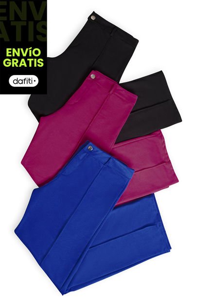 Pantalón Mujer Azul Rey Mp 89017