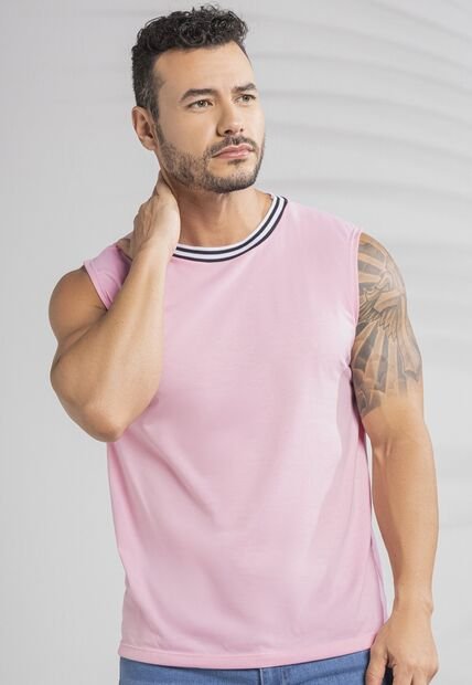 Camisilla Hombre Rosa Mp 101775
