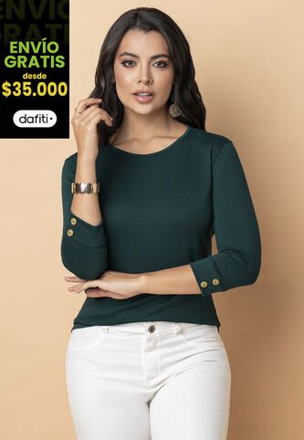 Camibuzo Mujer Verde Botella Mp 2364 MP