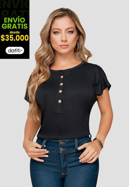Blusa Mujer Negro Mp 103990