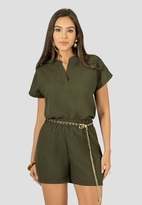 Conjunto Mujer Verde Militar Mp 112891