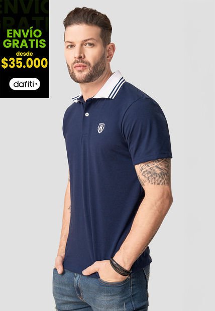 Polo Hombre Azul Mp 92818