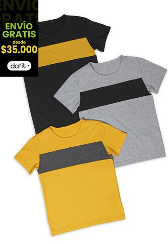 Camiseta Infantil Gris Jaspe Mp 89907 MP