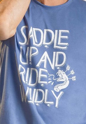 Camiseta Hombre Azul Indigo Mp 113724