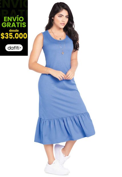 Vestido Largo Mujer Morazul Mp 3766