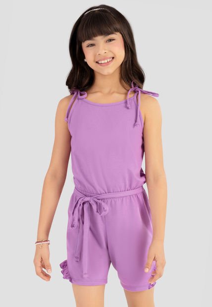 Enterizo Infantil Femenino Morado Mp 100507