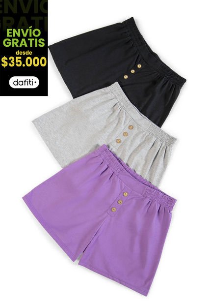 Short Mujer Negro Mp 2820