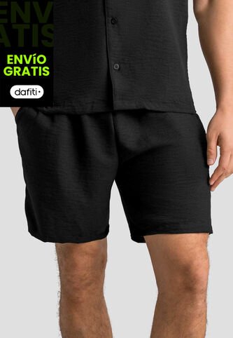 Bermuda Hombre Negro Mp 113055 MP